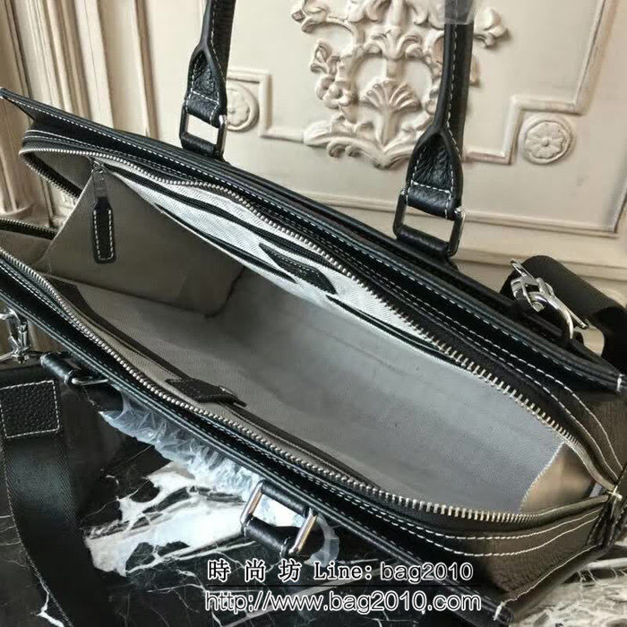 HERMES愛馬仕 最新款 原版牛皮 經典時尚 男士公事包 可手提斜挎 8822-1 JD1218